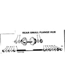 Rear small flange hub
