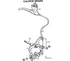 Sears 502455761 caliper brake diagram