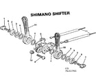 Sears 502455761 shimano shifter diagram