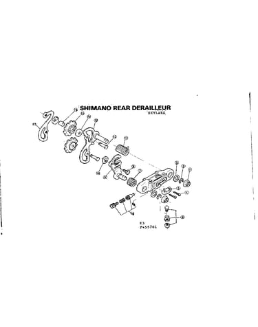 Shimano rear derailleur/skylark