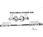 Sears 502455761 rear small flange hub diagram