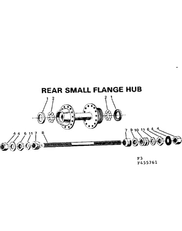Rear small flange hub