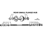 Sears 502455762 rear small flange hub diagram