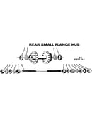 Rear small flange hub