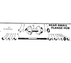 Sears 502456120 rear small flange hub diagram