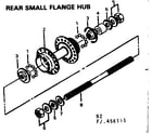 Sears 502456121 rear small flange hub diagram