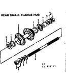 Rear small flange hub
