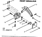 Sears 502456121 front derailleur diagram