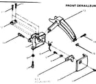 Sears 502456131 front derailleur diagram