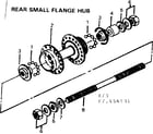 Sears 502456141 rear small flange hub diagram