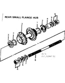 Rear small flange hub