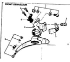 Sears 502456134 front derailleur diagram