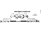 Sears 502456151 rear small flange hub diagram