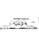 Rear small flange hub