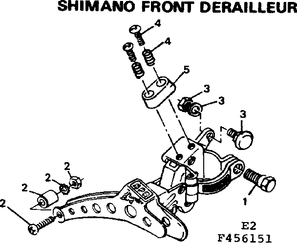 Shimano front derailleur