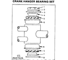 Sears 502457021 crank hanger bearing set diagram