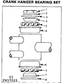 Crank hanger bearing set