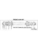 Front hub set