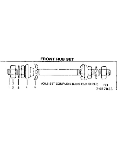 Front hub set