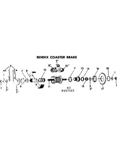 Bendix coaster brake