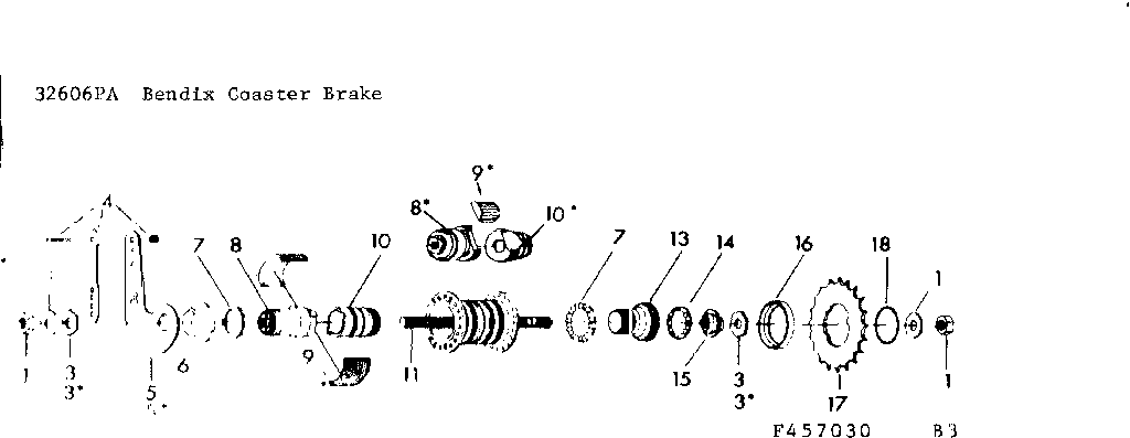 Bendix coaster brake