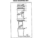 Sears 502457031 head bearing set diagram