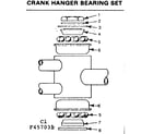 Sears 502457031 crank hanger bearing set diagram