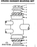 Crank hanger bearing set