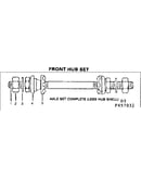 Front hub set