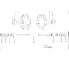 Sears 502457040 front and rear hub diagram