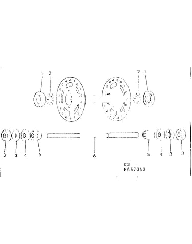 Front and rear hub