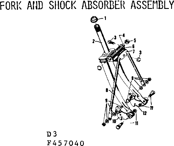 FORK AND SHOCK ABSORBER ASSEMBLY