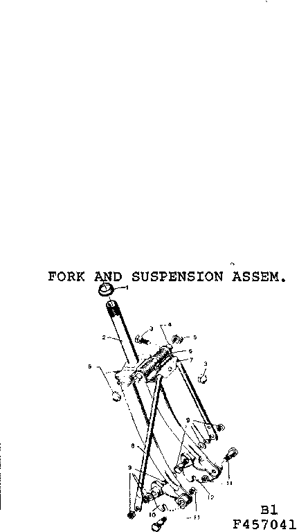 FORK AND SUSPENSION ASSEMBLY
