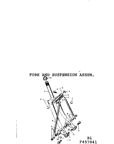Fork and suspension assembly