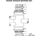 Sears 502457041 crank hanger bearing set diagram