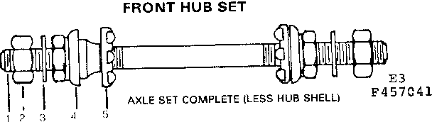 FRONT HUB SET