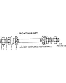 Front hub set