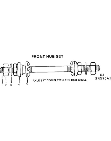 Front hub set