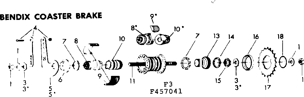 BENDIX COASTER BRAKE