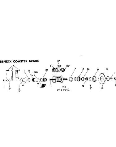 Bendix coaster brake
