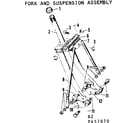 Sears 502457170 fork & suspension assembly diagram