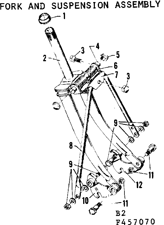 Fork & suspension assembly
