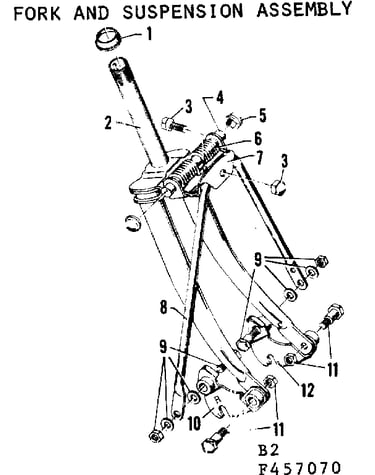 Fork & suspension assembly