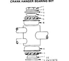 Sears 502457170 crank hanger bearing set diagram