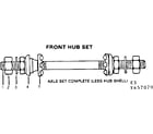 Sears 502457170 front hub set diagram