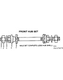 Front hub set