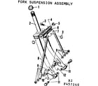 Sears 502457140 fork and suspension assembly diagram