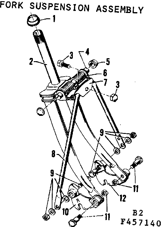 Fork and suspension assembly