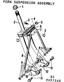 Fork and suspension assembly
