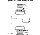 Sears 502457140 crank hanger bearing set diagram